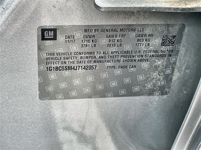 2018 Chevrolet Cruze LS Auto