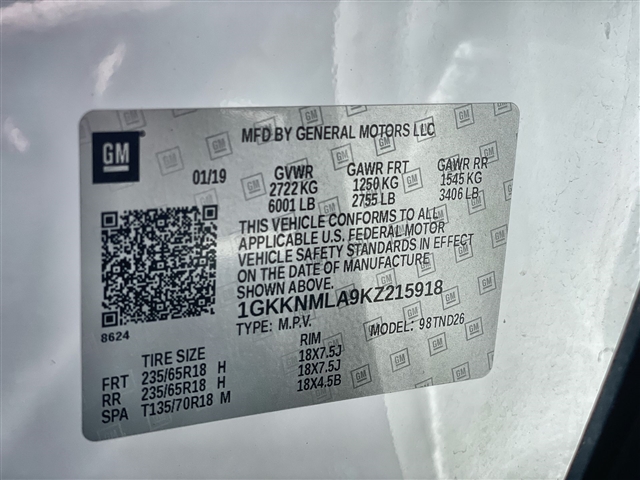 2019 GMC Acadia SLT-1