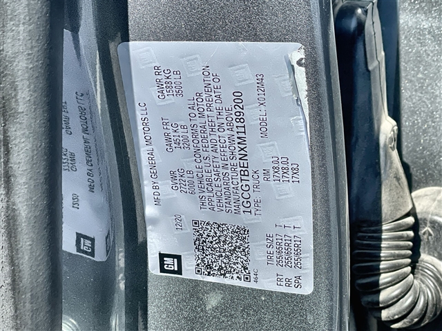 2021 Chevrolet Colorado Work Truck