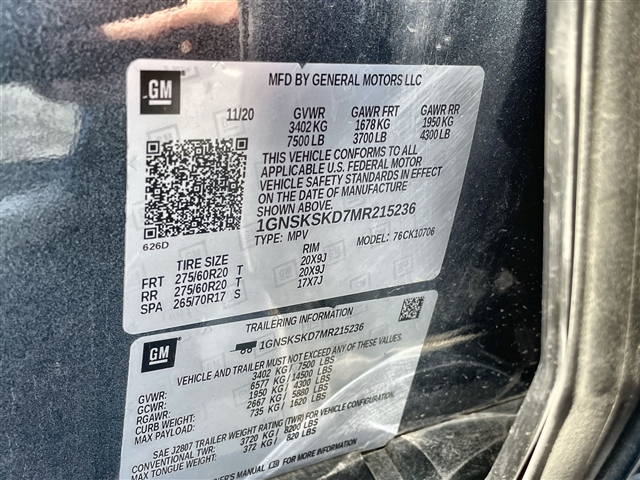 2021 Chevrolet Tahoe Premier