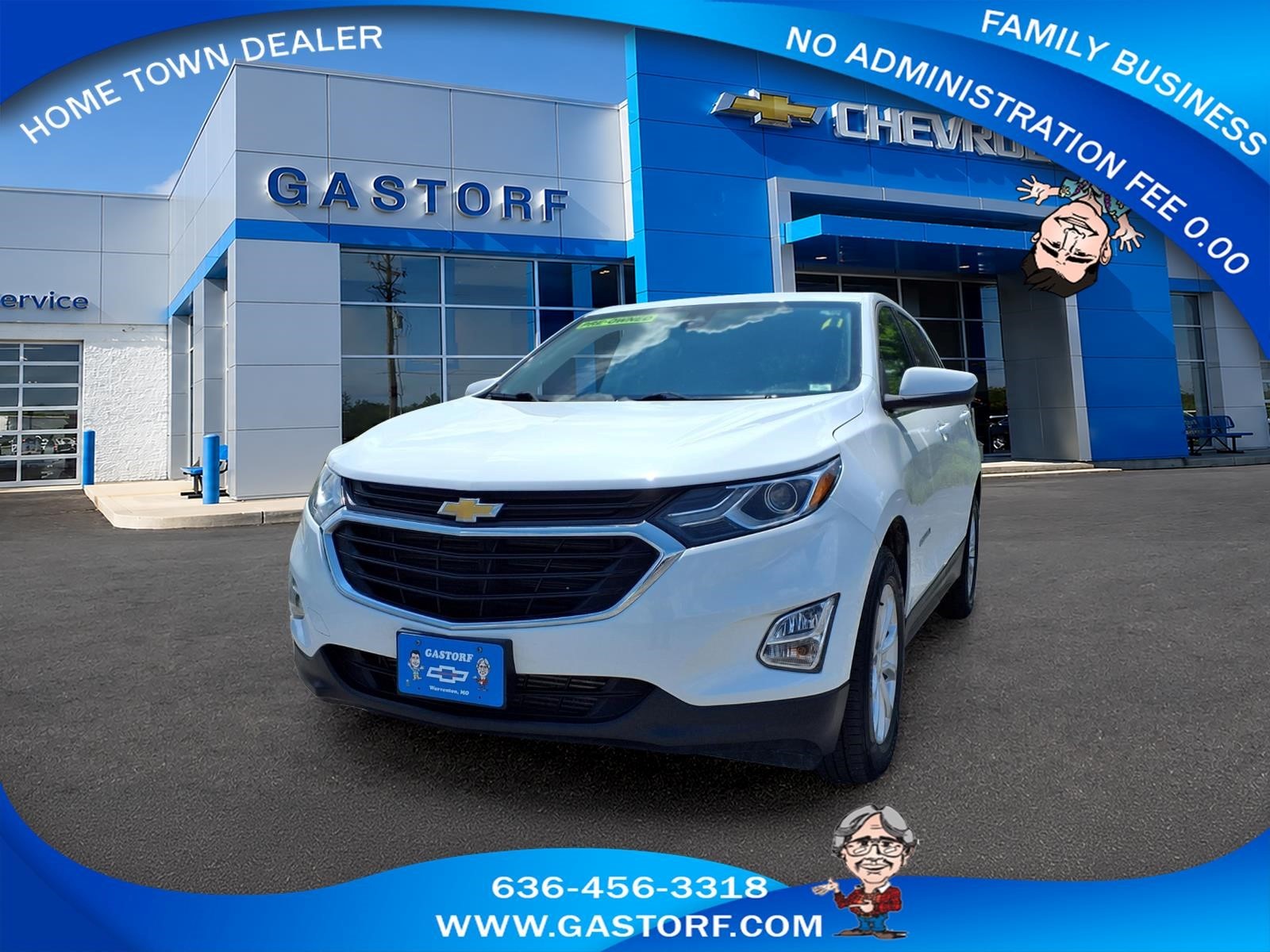 White 2020 Chevrolet Equinox SUV / Crossover Four-Wheel Drive 6-Speed Automatic