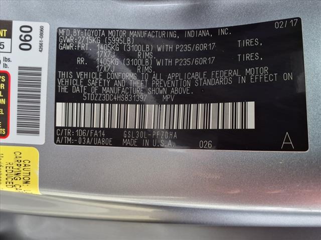 2017 Toyota Sienna L 7-Passenger