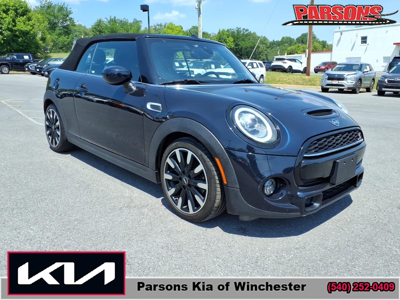 Black 2020 MINI Cooper Convertible Front-Wheel Drive Automatic