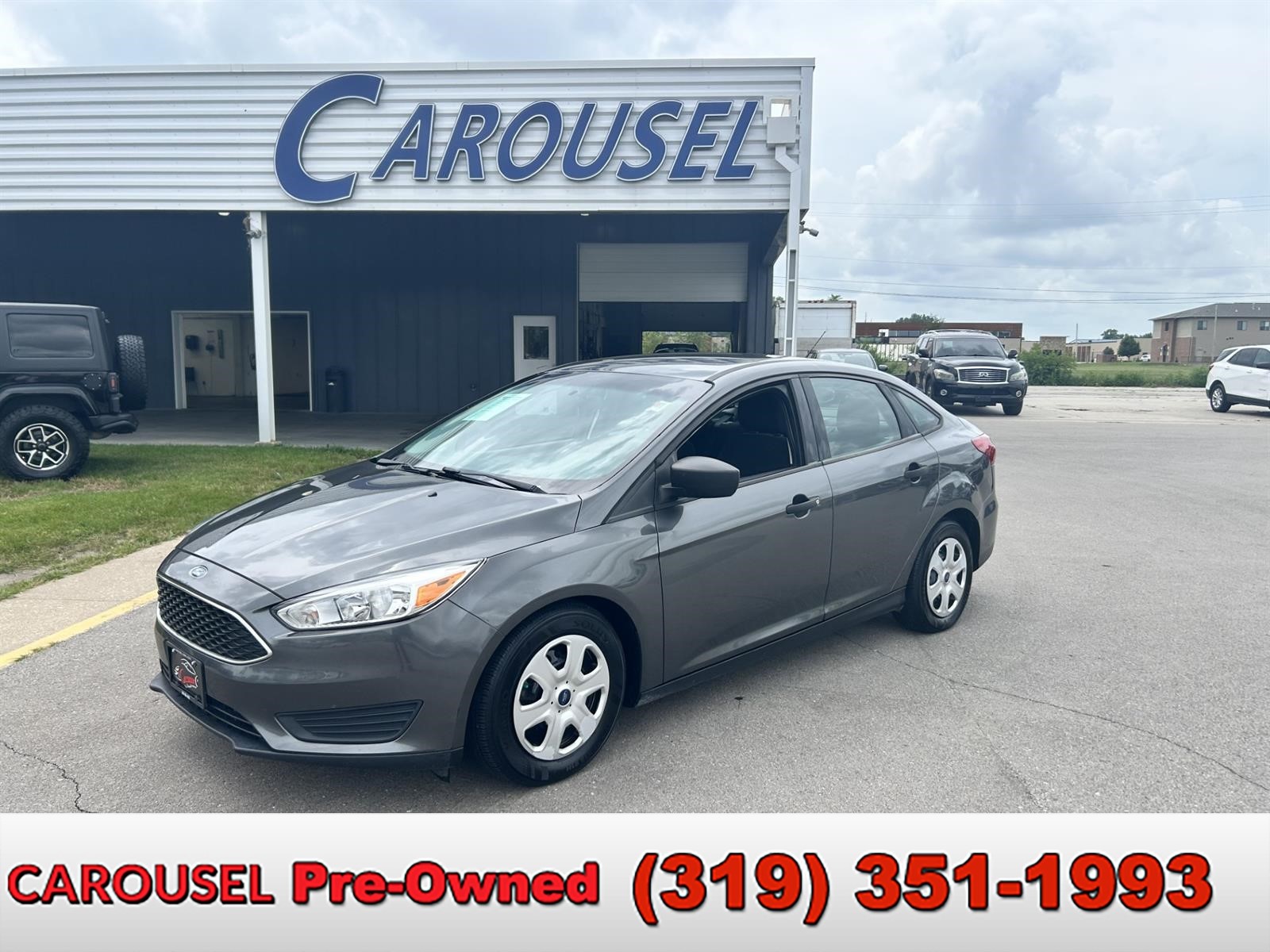 Gray 2018 Ford Focus Sedan Front-Wheel Drive 6-Speed Automatic