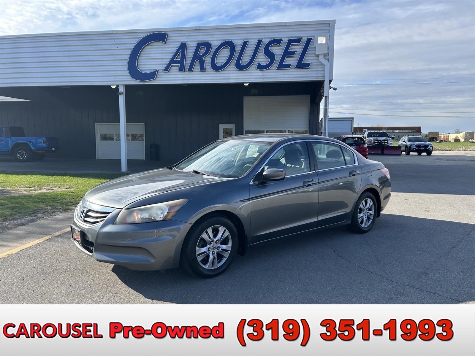 Gray 2012 Honda Accord LX-P Sedan Front-Wheel Drive 5-Speed Automatic