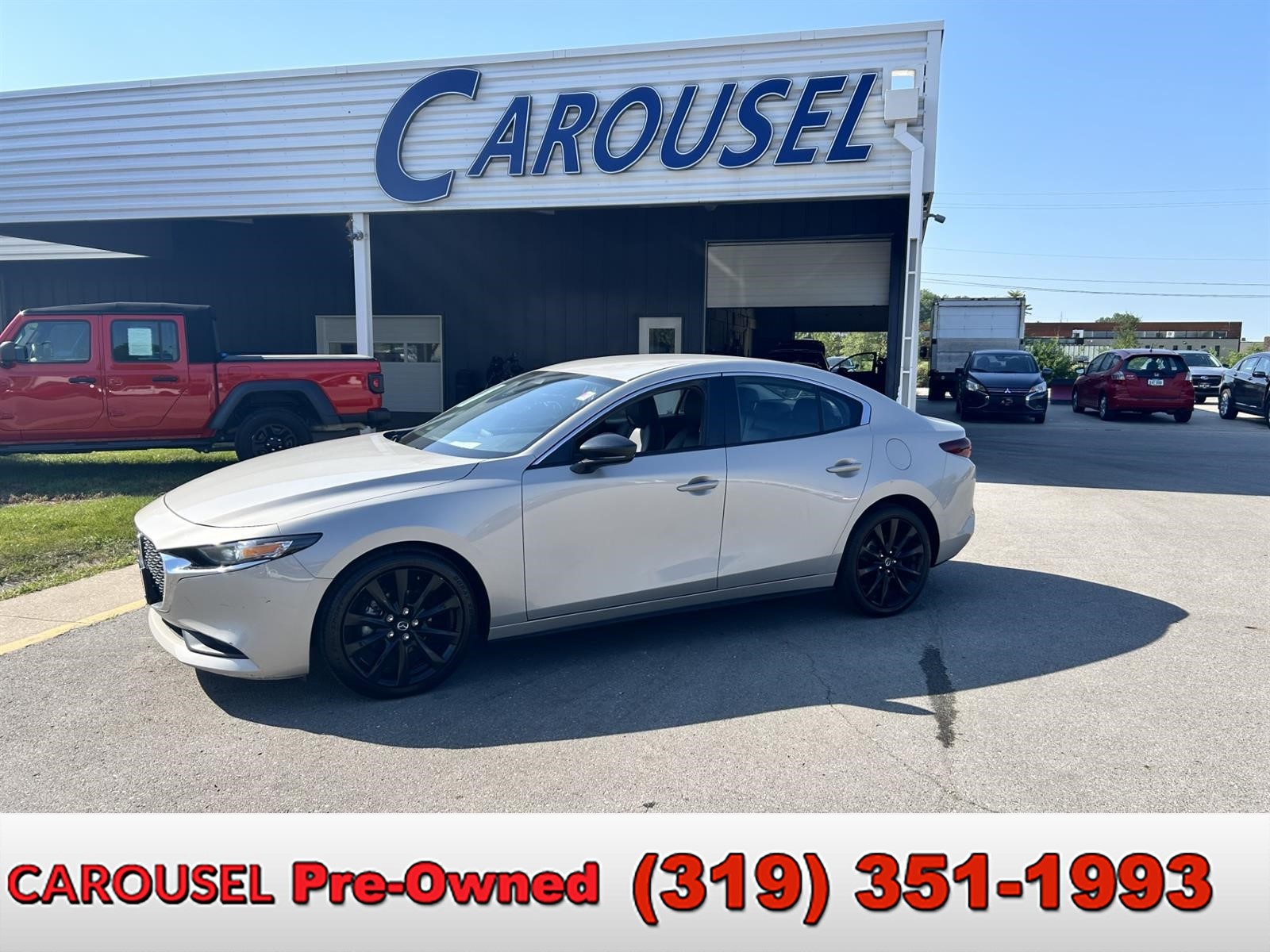 Gray (Platinum Quartz Metallic 47s) 2024 Mazda MAZDA3 Sedan Front-Wheel Drive 6-Speed Automatic