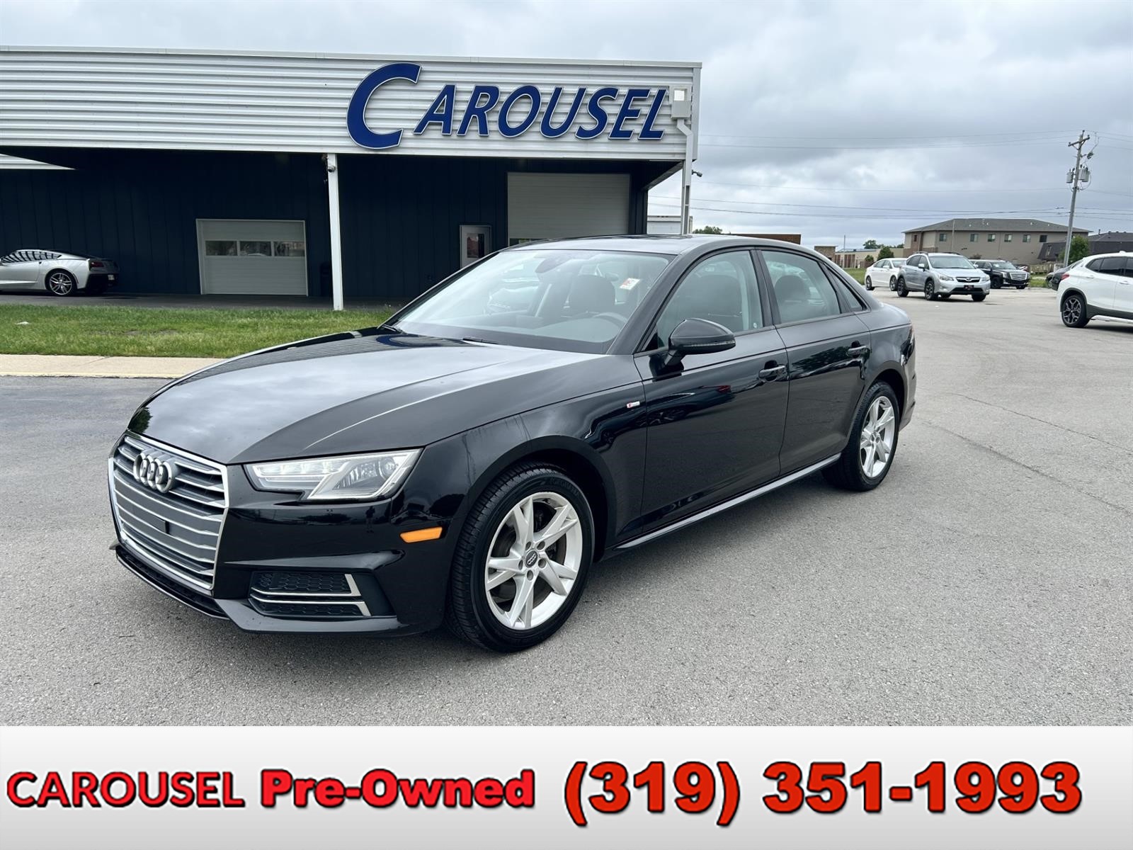Brilliant Black A2 2018 Audi A4 2.0 TFSI ultra Premium FWD Sedan Front-Wheel Drive 7-Speed Automatic