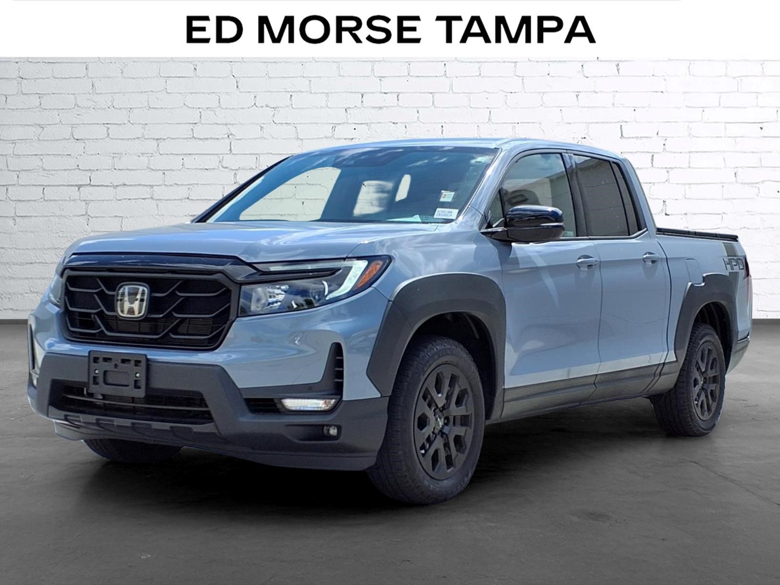 Sonic Gray Pearl 2023 Honda Ridgeline Black Edition AWD Pickup Truck All-Wheel Drive 9-Speed Automatic