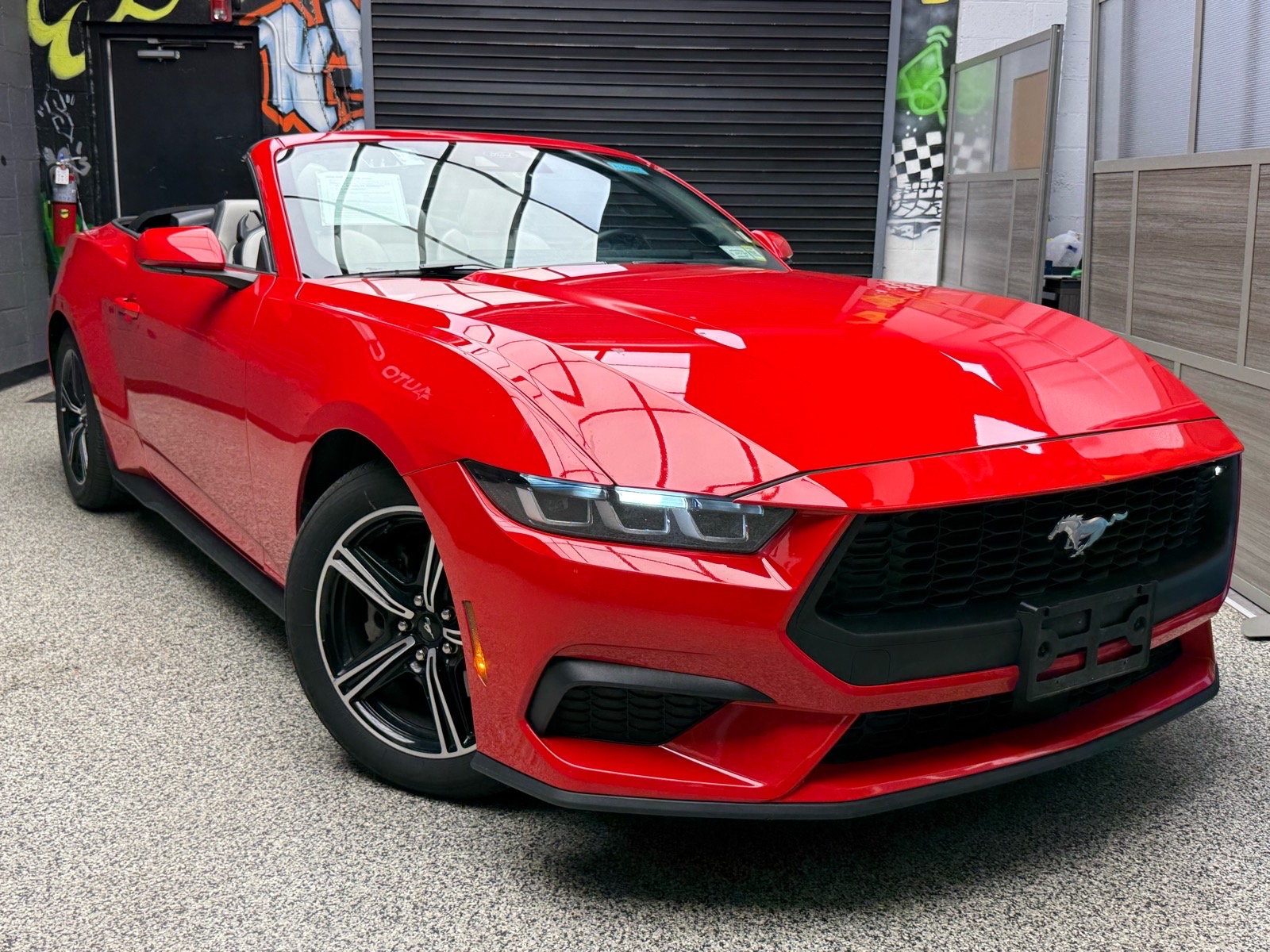 Race Red (pq) 2024 Ford Mustang EcoBoost Premium Convertible RWD Convertible Rear-Wheel Drive Automatic