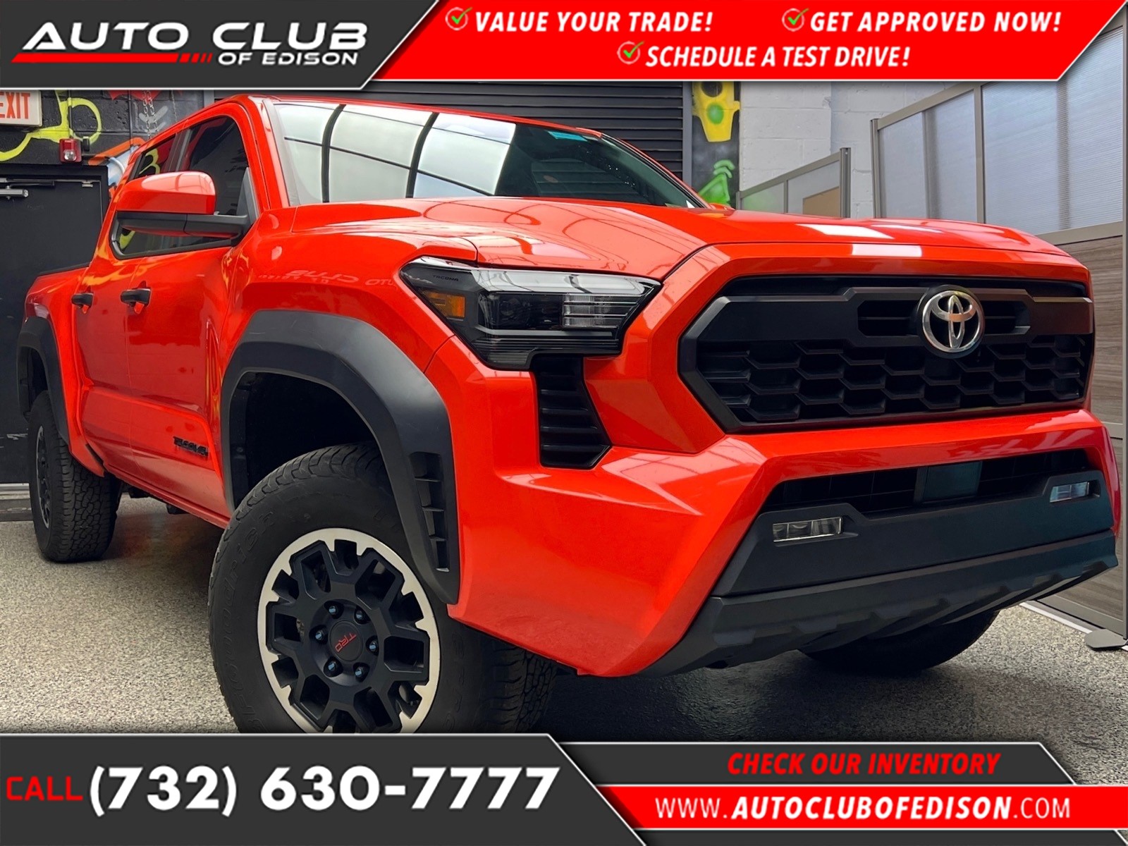 Solar Octane (4w5) 2024 Toyota Tacoma TRD Off-Road Double Cab 4WD Pickup Truck Four-Wheel Drive 8-Speed Automatic