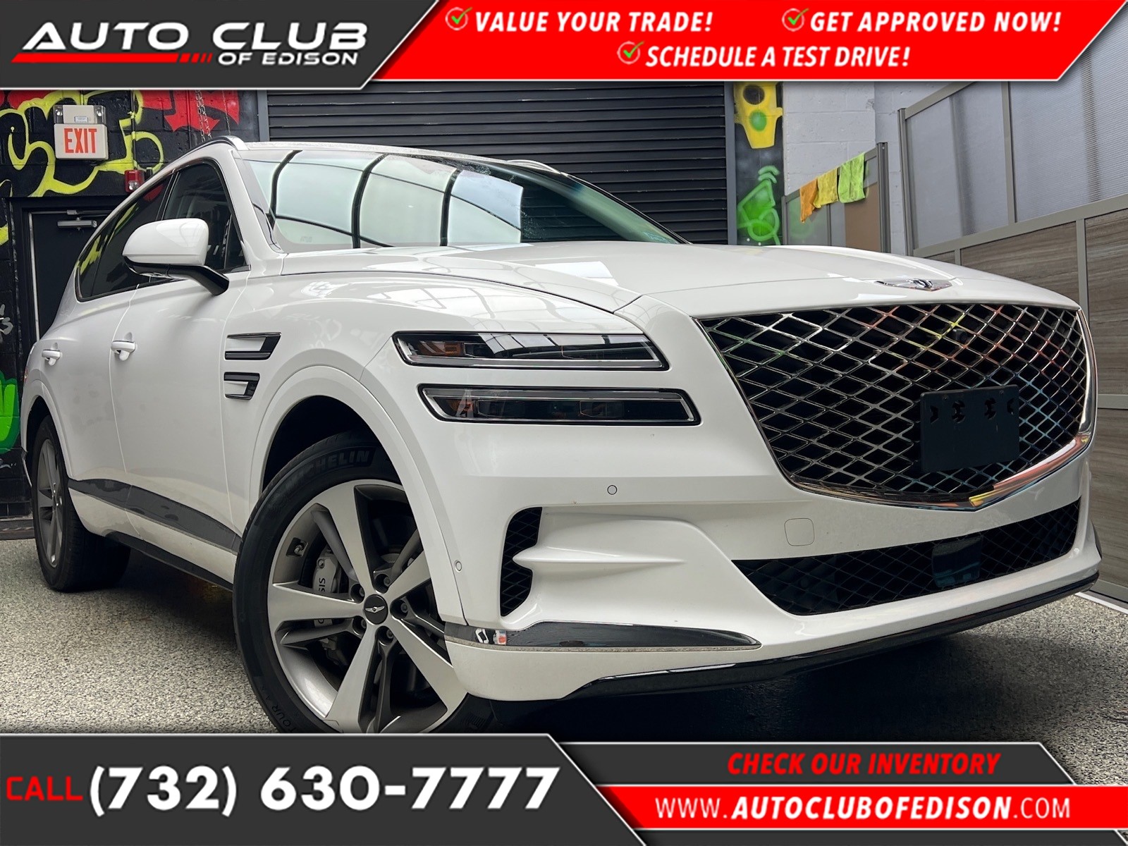 Alta White (wht) 2023 Genesis GV80 2.5T AWD SUV / Crossover All-Wheel Drive 8-Speed Automatic