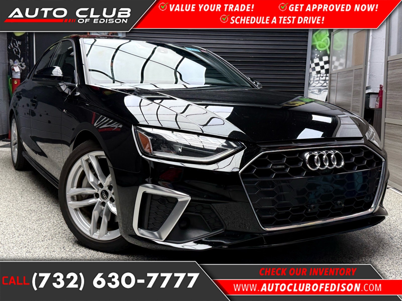 Mythos Black Metallic (0e0e) 2024 Audi A4 Sedan All-Wheel Drive 7-Speed Automatic