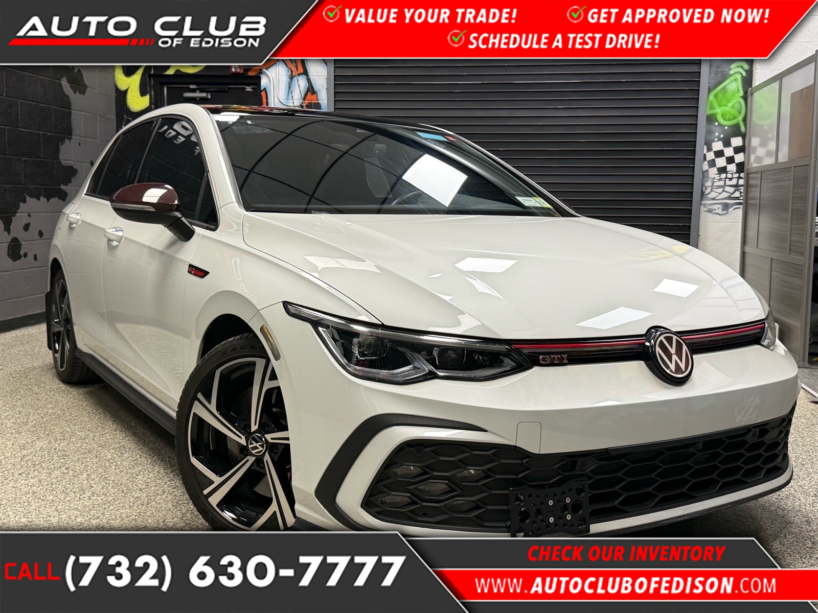 Opal White Pearl (0p0p) 2024 Volkswagen Golf GTI SE FWD Hatchback Front-Wheel Drive 7-Speed Automatic