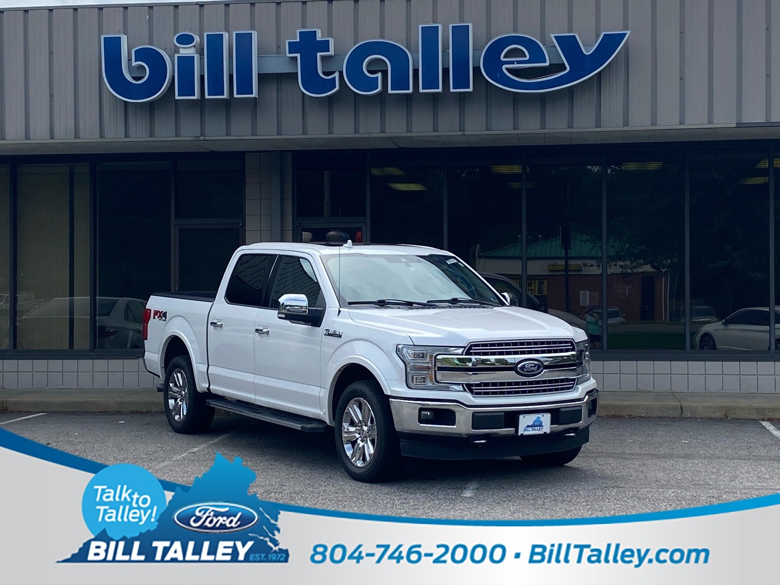 White Platinum Clearcoat Metallic 2018 Ford F-150 Pickup Truck Four-Wheel Drive Automatic
