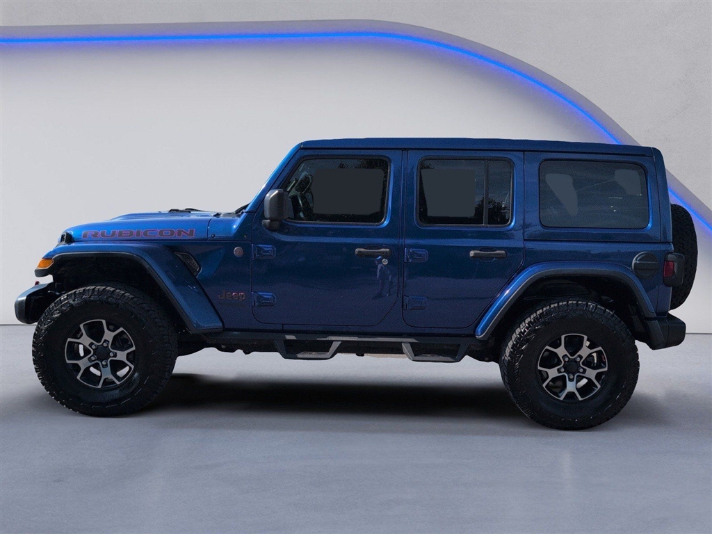 Used 2019 Ocean Blue Metallic Clear Coat Jeep Rubicon image 12