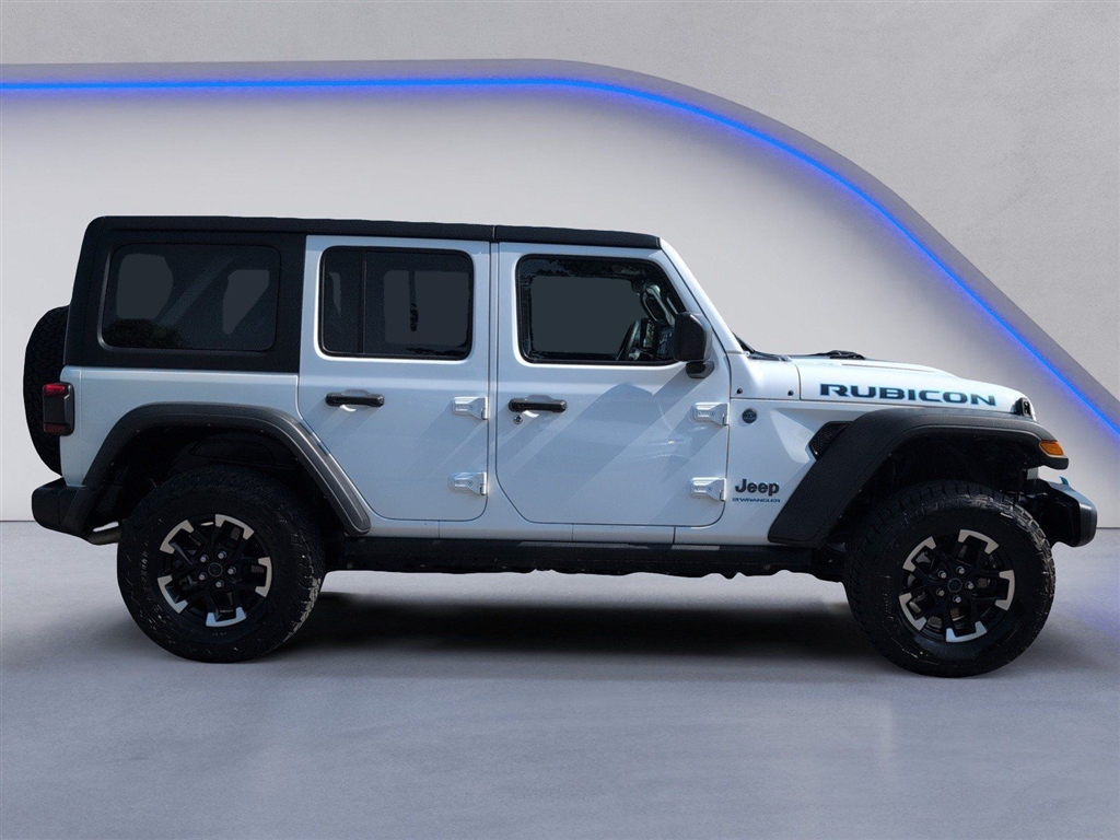 Used 2024 Bright White Clear Coat Jeep Rubicon 4xe image 12