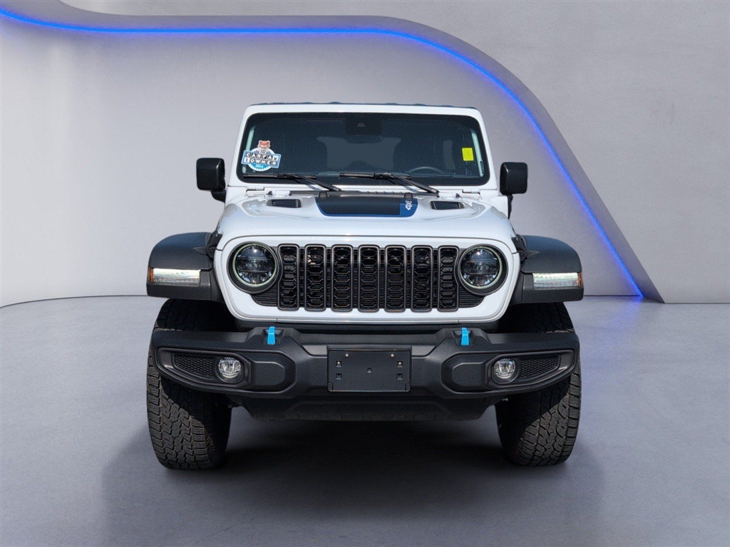 Used 2024 Bright White Clear Coat Jeep Rubicon 4xe image 13