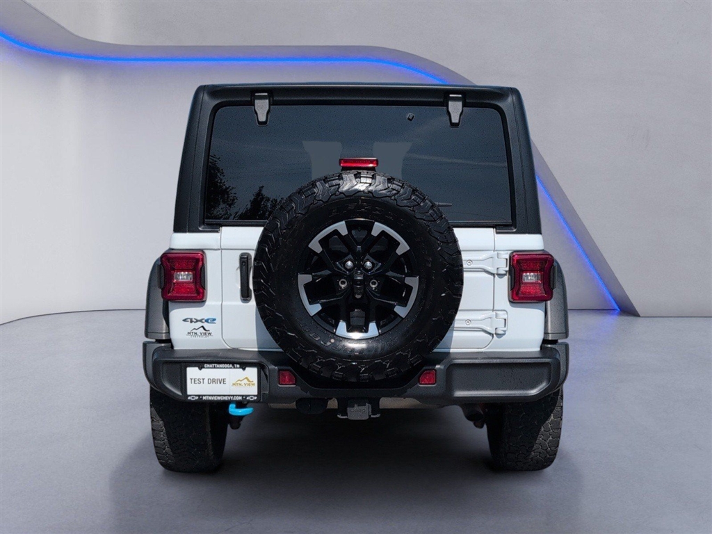 Used 2024 Bright White Clear Coat Jeep Rubicon 4xe image 14