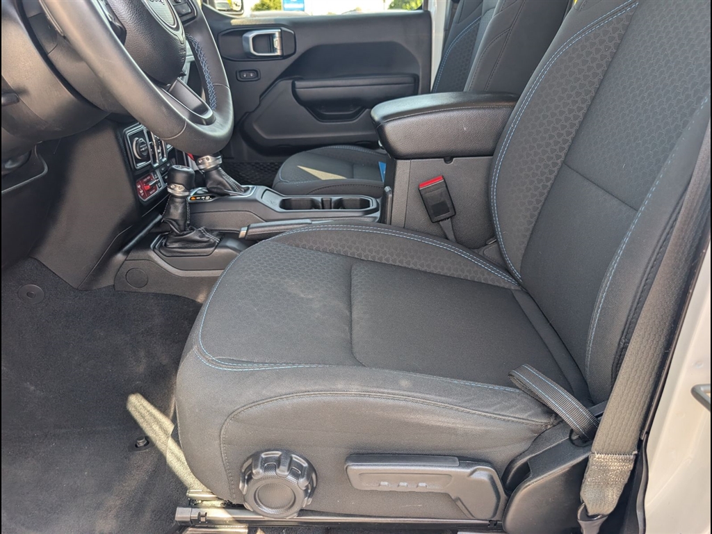 Used 2024 Bright White Clear Coat Jeep Rubicon 4xe image 16
