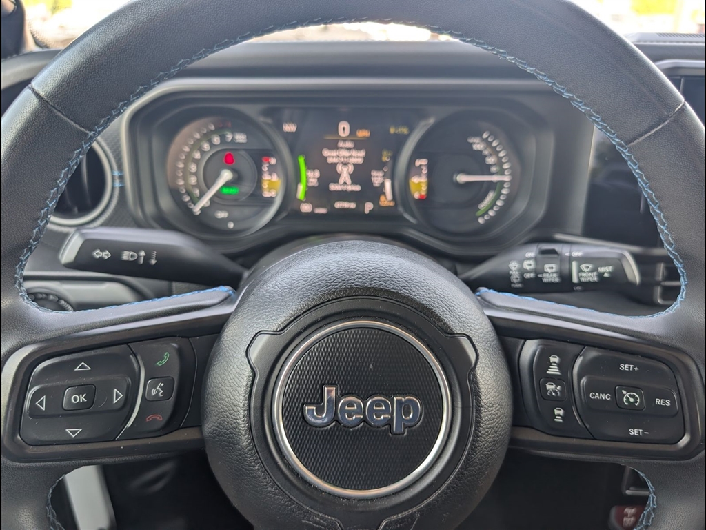 Used 2024 Bright White Clear Coat Jeep Rubicon 4xe image 27