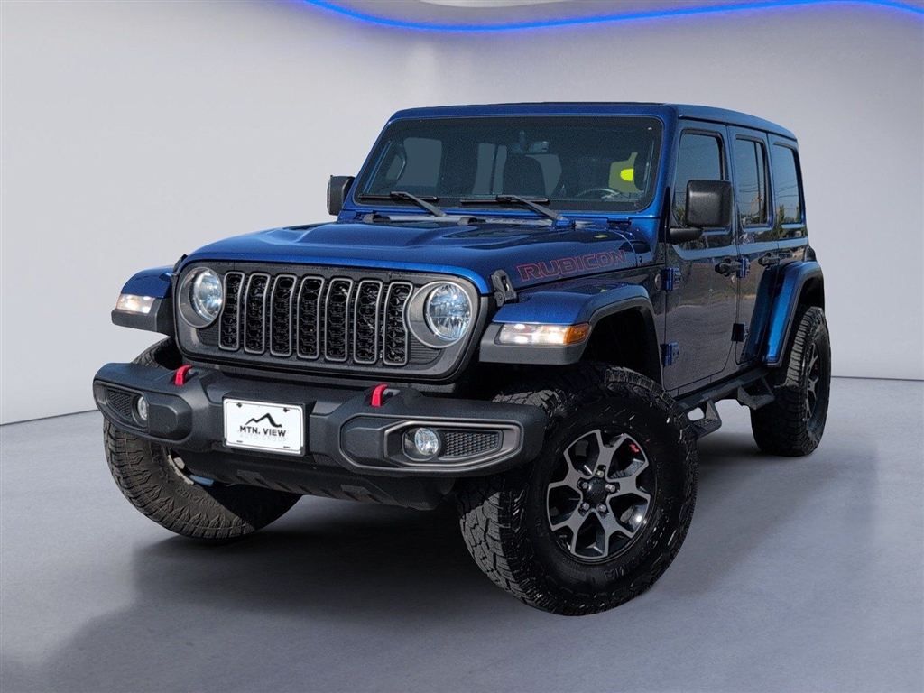 Used 2019 Ocean Blue Metallic Clear Coat Jeep Rubicon image 2