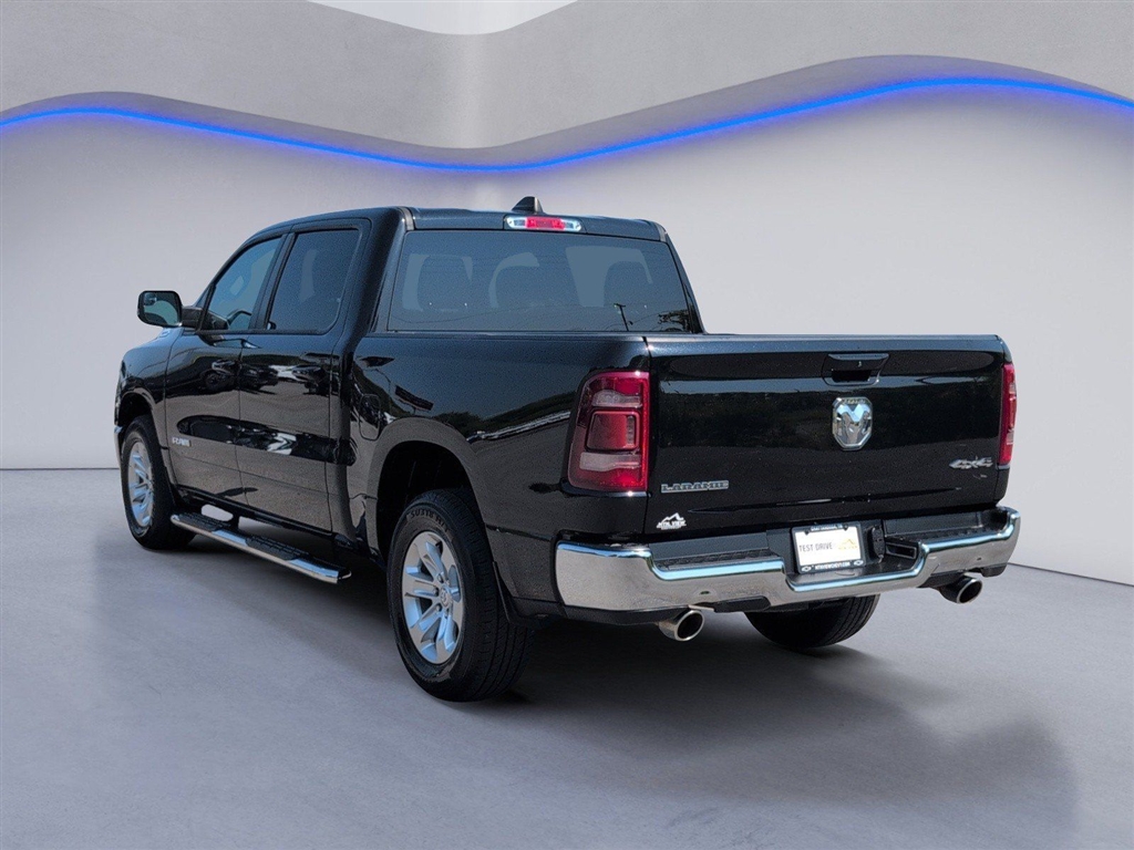 Used 2024 Diamond Black Crystal Pearl Coat RAM Laramie image 3