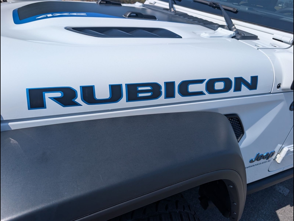 Used 2024 Bright White Clear Coat Jeep Rubicon 4xe image 5