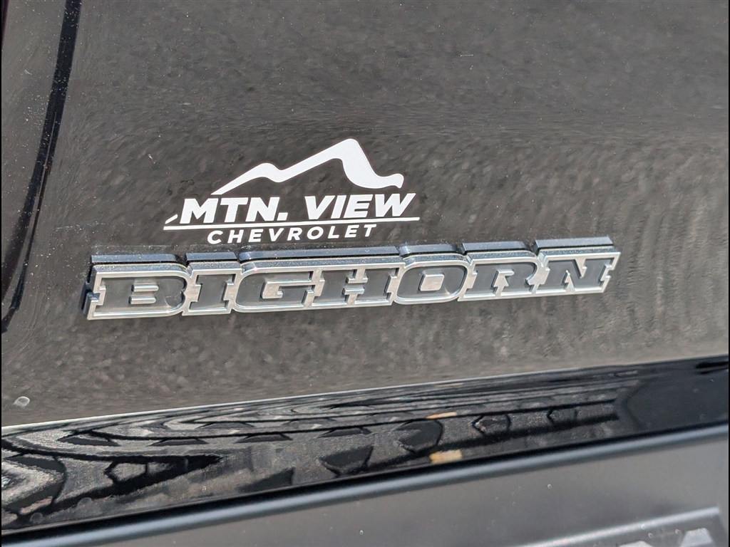 Used 2022 Diamond Black Crystal Pearl Coat RAM Big Horn image 5