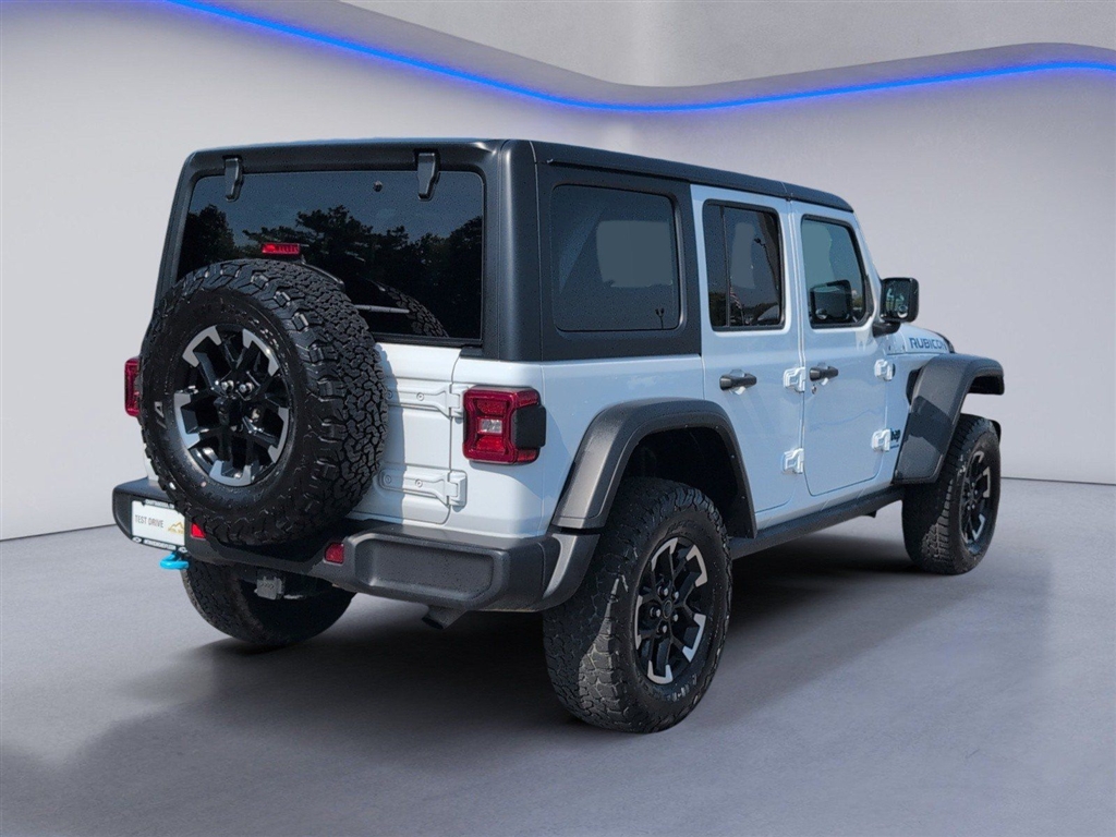 Used 2024 Bright White Clear Coat Jeep Rubicon 4xe image 9
