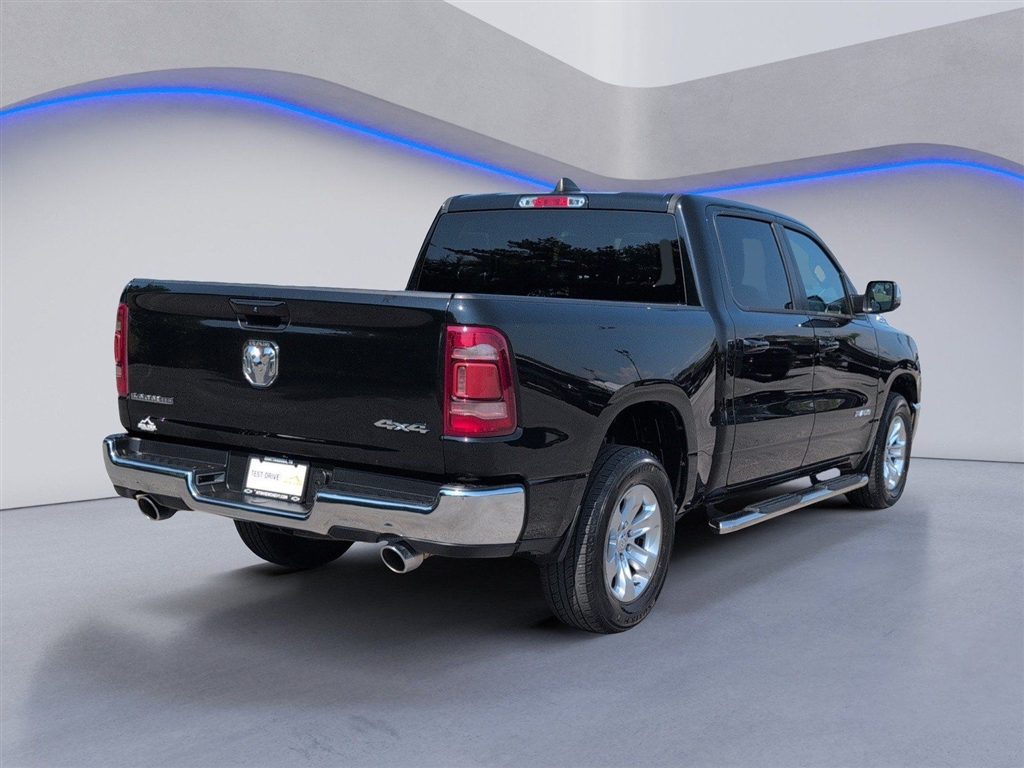 Used 2024 Diamond Black Crystal Pearl Coat RAM Laramie image 9