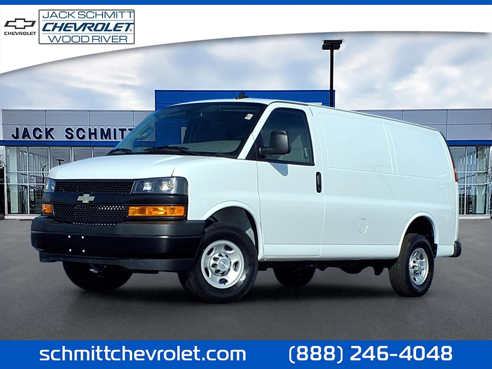Summit White 2023 Chevrolet Express Cargo Van Rear-Wheel Drive 8-Speed Automatic