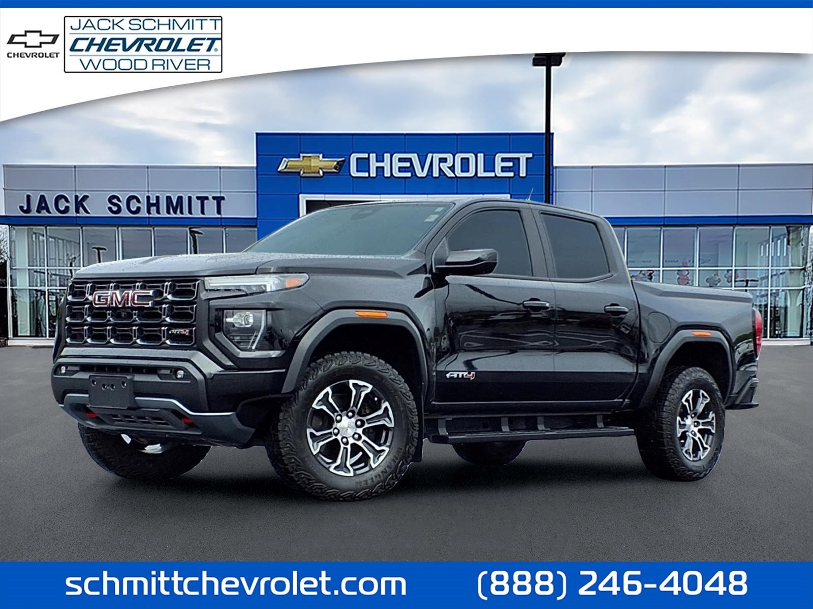 Onyx Black 2023 GMC Canyon Pickup Truck Four-Wheel Drive 8-Speed Automatic