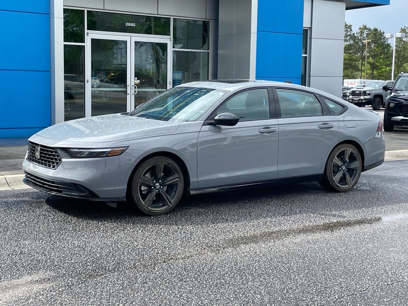 Gray 2025 Honda Accord Hybrid Sport-L FWD Sedan Front-Wheel Drive 1-Speed Automatic