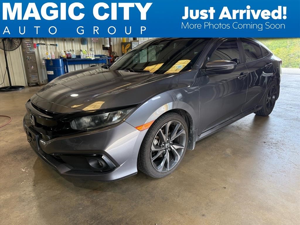 Gray 2020 Honda Civic Sedan Front-Wheel Drive 6-Speed Manual