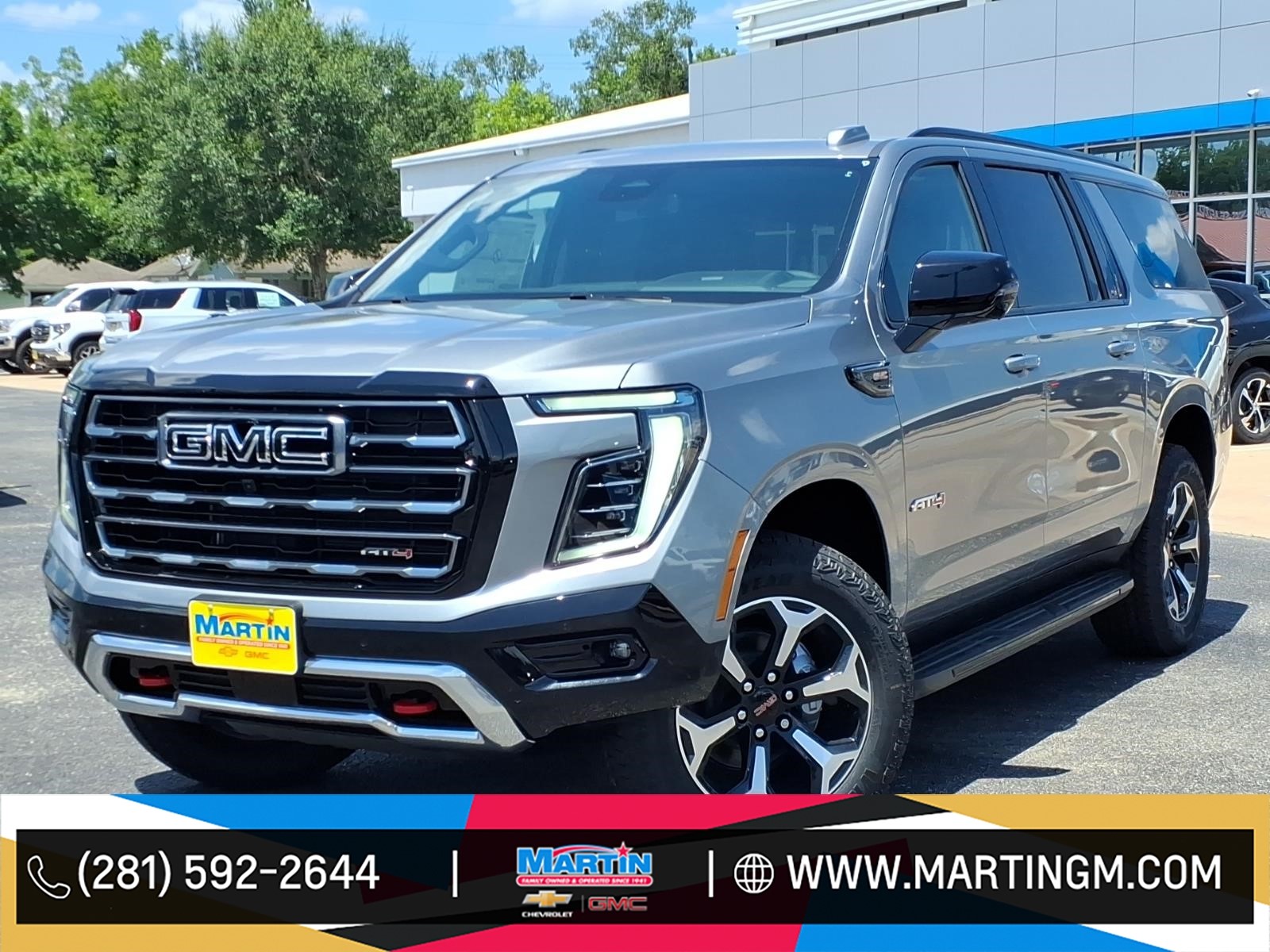 Silver 2026 GMC Yukon XL SUV / Crossover Four-Wheel Drive Automatic