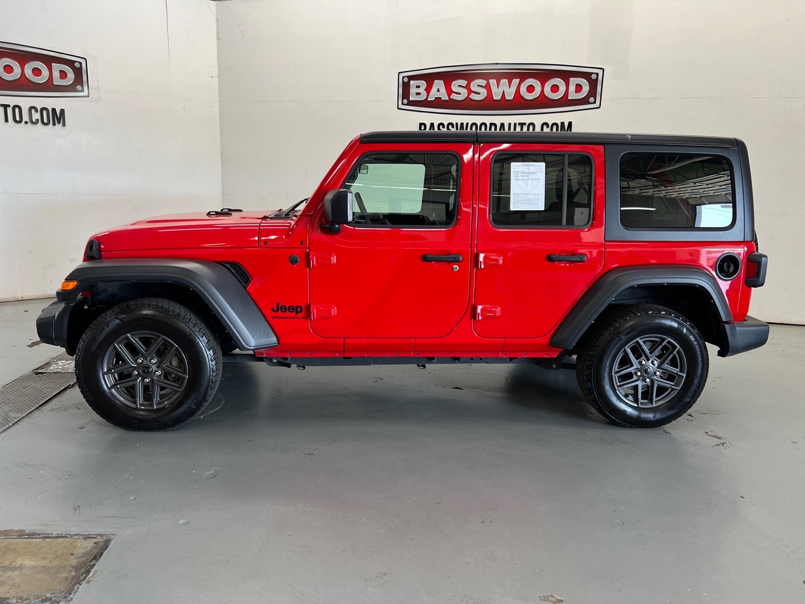 Red 2024 Jeep Wrangler Sport S 4-Door 4WD SUV / Crossover Four-Wheel Drive 8-Speed Automatic