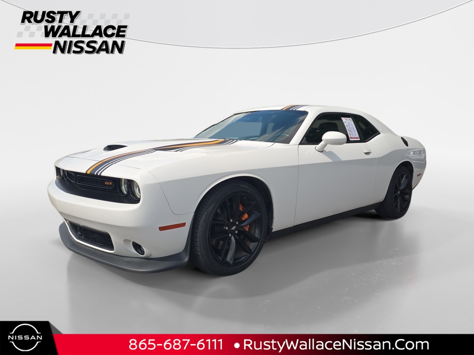 White Knuckle Clear Coat 2023 Dodge Challenger Coupe Rear-Wheel Drive 8-Speed Automatic