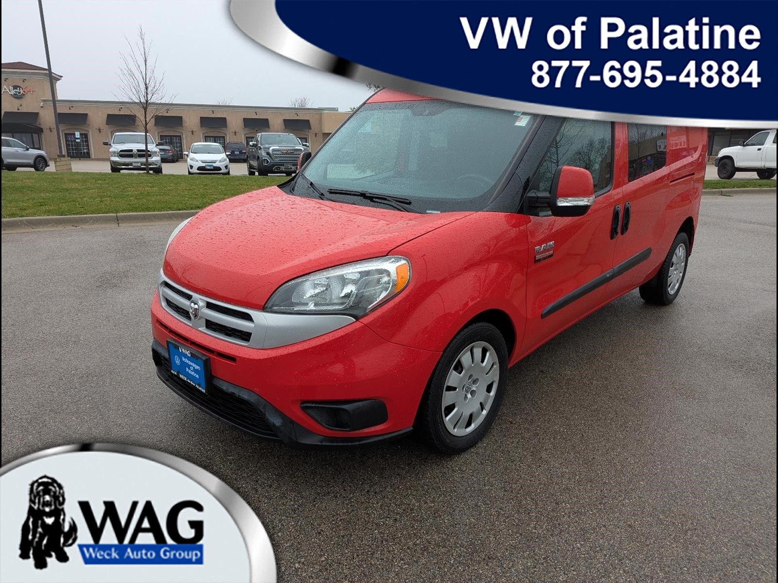 Red 2016 RAM ProMaster City Tradesman SLT Cargo Van Van Front-Wheel Drive Automatic