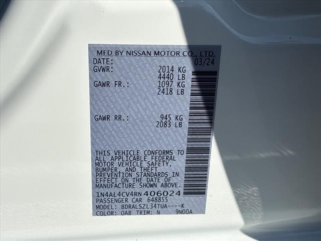 2024 Nissan Altima 2.0 SR