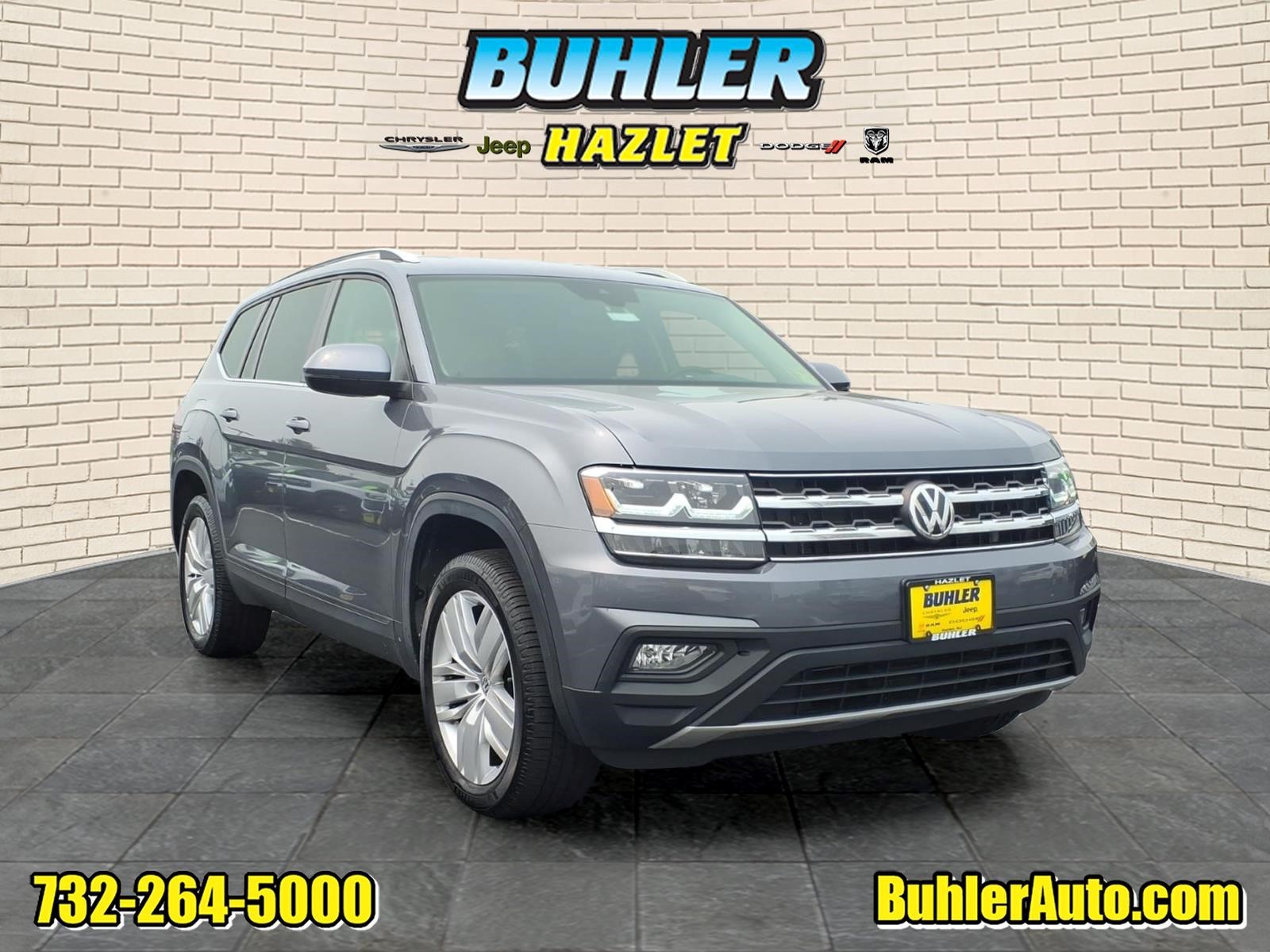 Platinum Gray Metallic 2r2r 2019 Volkswagen Atlas SUV / Crossover All-Wheel Drive 8-Speed Automatic