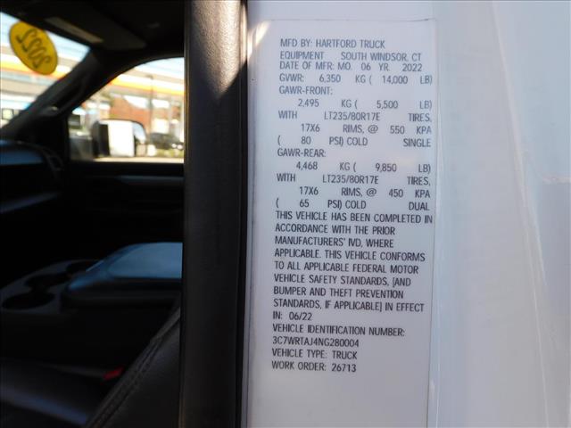 2022 RAM 3500 HD DRW 4WD Dump:NG280004