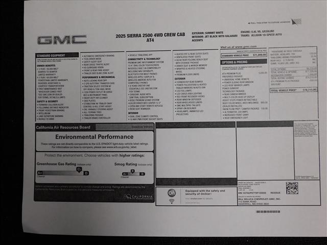 2025 GMC Sierra 2500HD AT4:SF123556