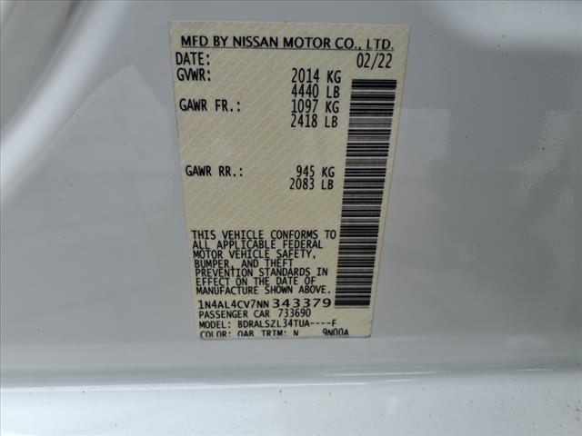 2022 Nissan Altima 2.0 SR