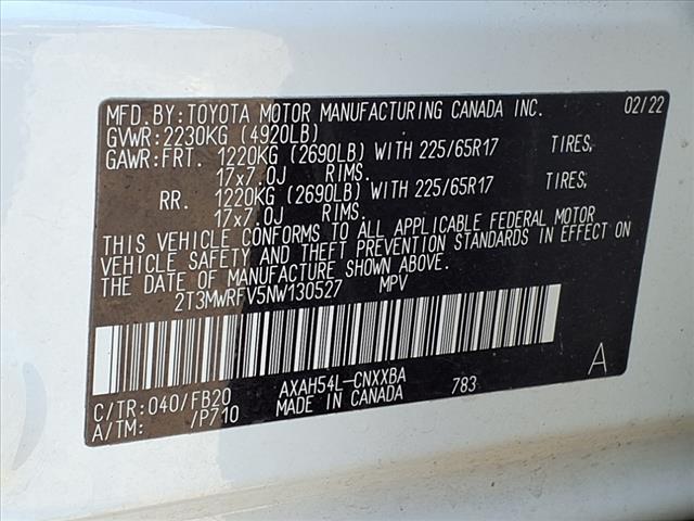 2022 Toyota RAV4 Hybrid Hybrid LE