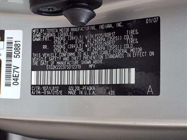 2007 Toyota Sienna XLE Ltd