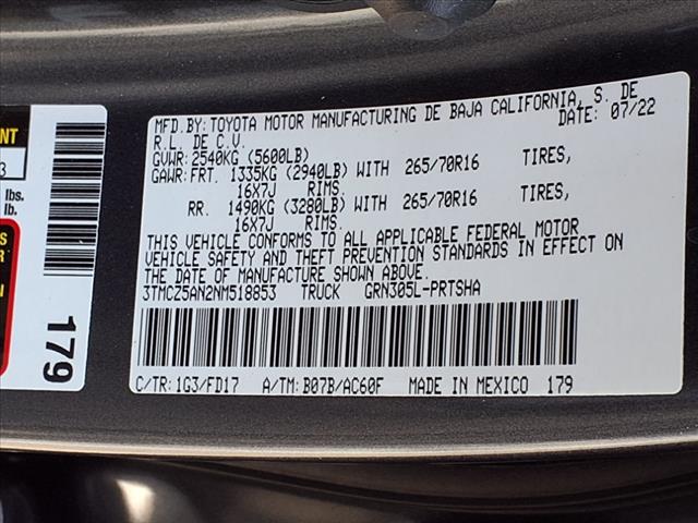 2022 Toyota Tacoma TRD Off Road