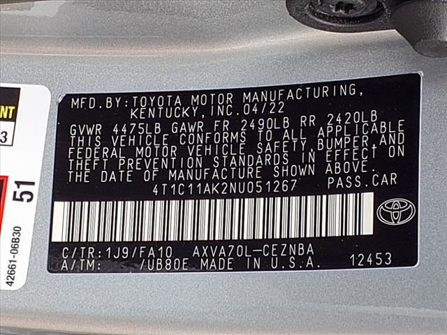 2022 Toyota Camry LE