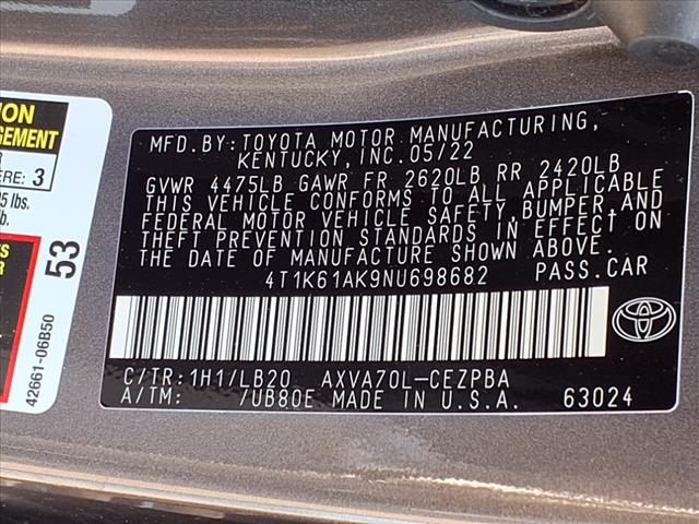 2022 Toyota Camry XSE