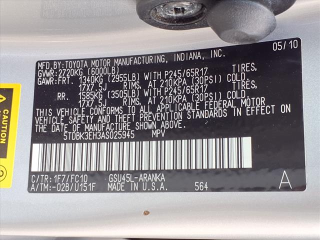2010 Toyota Highlander SE