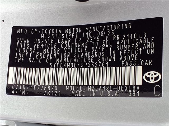 2025 Toyota Corolla LE